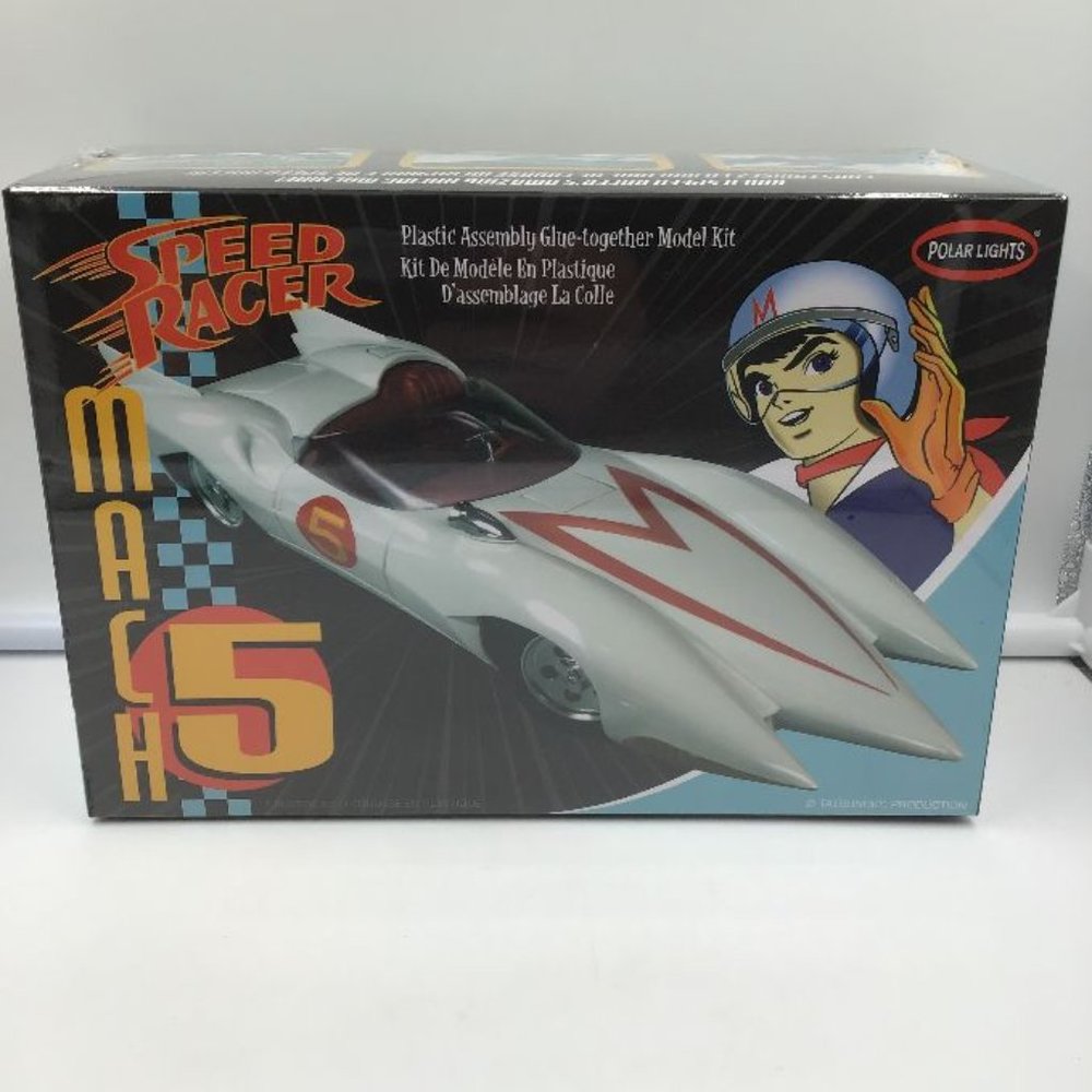 Polar Lights Speed Racer Mach 5 Plastic Model Kit New SEALED